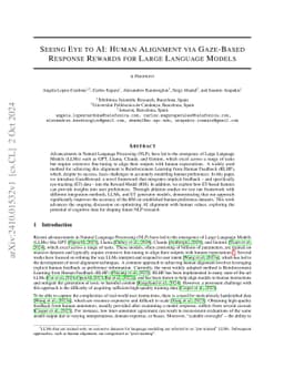 Seeing Eye to AI: Human Alignment via Gaze-Based Response Rewards for Large Language Models