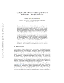 EUFCC-CIR: a Composed Image Retrieval Dataset for GLAM Collections