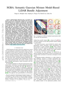 SGBA: Semantic Gaussian Mixture Model-Based LiDAR Bundle Adjustment