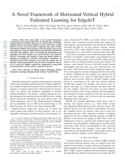 A Novel Framework of Horizontal-Vertical Hybrid Federated Learning for
  EdgeIoT
