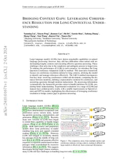 Bridging Context Gaps: Leveraging Coreference Resolution for Long Contextual Understanding