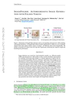 ImageFolder: Autoregressive Image Generation with Folded Tokens