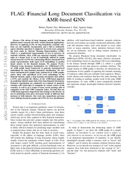 FLAG: Financial Long Document Classification via AMR-based GNN