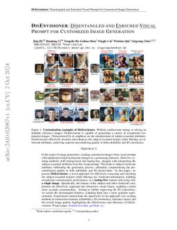 DisEnvisioner: Disentangled and Enriched Visual Prompt for Customized
  Image Generation