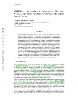 MMFNet: Multi-Scale Frequency Masking Neural Network for Multivariate
  Time Series Forecasting