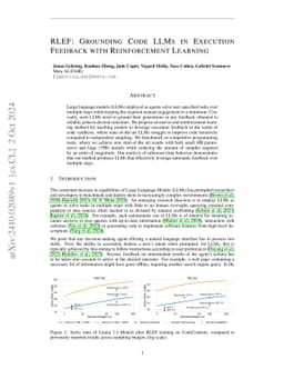 RLEF: Grounding Code LLMs in Execution Feedback with Reinforcement
  Learning