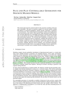 Plug-and-Play Controllable Generation for Discrete Masked Models