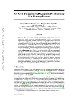 Key-Grid: Unsupervised 3D Keypoints Detection using Grid Heatmap
  Features