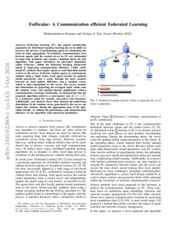 FedScalar: A Communication efficient Federated Learning