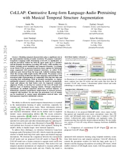 CoLLAP: Contrastive Long-form Language-Audio Pretraining with Musical
  Temporal Structure Augmentation