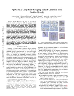 QDGset: A Large Scale Grasping Dataset Generated with Quality-Diversity