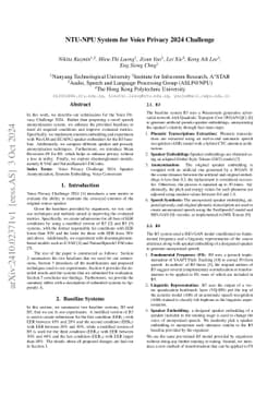 NTU-NPU System for Voice Privacy 2024 Challenge
