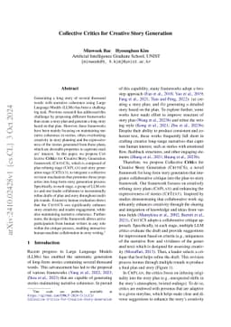 Collective Critics for Creative Story Generation