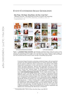 Event-Customized Image Generation