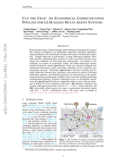 Cut the Crap: An Economical Communication Pipeline for LLM-based
  Multi-Agent Systems