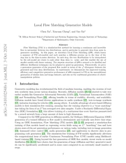 Local Flow Matching Generative Models