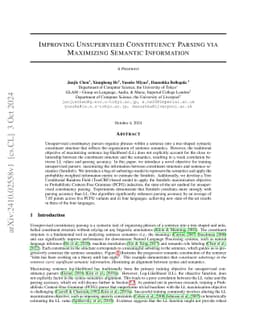Improving Unsupervised Constituency Parsing via Maximizing Semantic Information