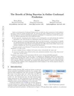 The Benefit of Being Bayesian in Online Conformal Prediction