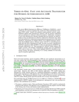 HAINAN: Fast and Accurate Transducer for Hybrid-Autoregressive ASR