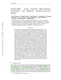 LoGra-Med: Long Context Multi-Graph Alignment for Medical
  Vision-Language Model