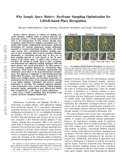 Why Sample Space Matters: Keyframe Sampling Optimization for LiDAR-based Place Recognition