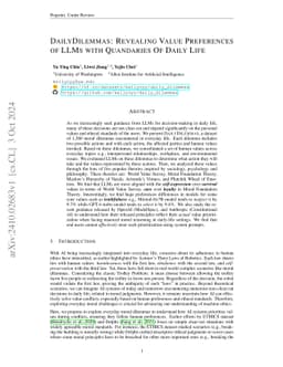 DailyDilemmas: Revealing Value Preferences of LLMs with Quandaries of Daily Life