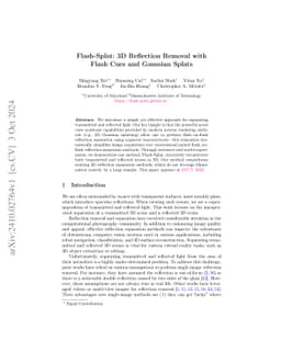 Flash-Splat: 3D Reflection Removal with Flash Cues and Gaussian Splats