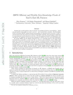 OATH: Efficient and Flexible Zero-Knowledge Proofs of End-to-End ML
  Fairness