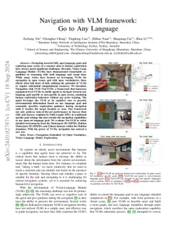 Navigation with VLM framework: Go to Any Language