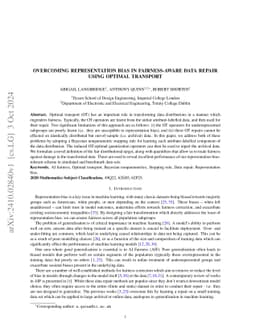 Overcoming Representation Bias in Fairness-Aware data Repair using
  Optimal Transport