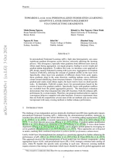 Towards Layer-Wise Personalized Federated Learning: Adaptive Layer
  Disentanglement via Conflicting Gradients