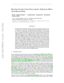 Better Instruction-Following Through Minimum Bayes Risk