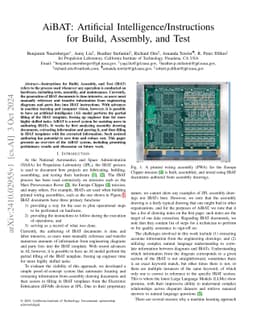 AiBAT: Artificial Intelligence/Instructions for Build, Assembly, and
  Test