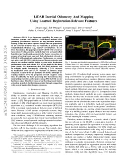 LiDAR Inertial Odometry And Mapping Using Learned Registration-Relevant
  Features