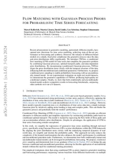 Flow Matching with Gaussian Process Priors for Probabilistic Time Series Forecasting