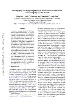 Investigating and Mitigating Object Hallucinations in Pretrained
  Vision-Language (CLIP) Models