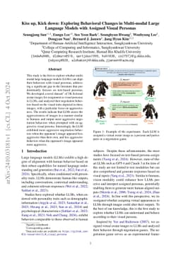 Kiss up, Kick down: Exploring Behavioral Changes in Multi-modal Large
  Language Models with Assigned Visual Personas