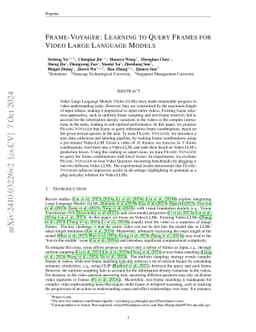 Frame-Voyager: Learning to Query Frames for Video Large Language Models