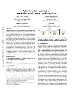 Action Selection Learning for Multi-label Multi-view Action Recognition