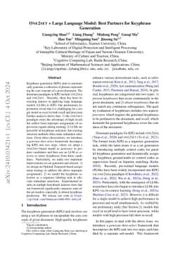 One2set + Large Language Model: Best Partners for Keyphrase Generation