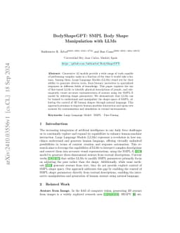 BodyShapeGPT: SMPL Body Shape Manipulation with LLMs
