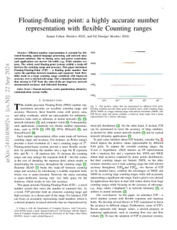 Floating-floating point: a highly accurate number representation with
  flexible Counting ranges