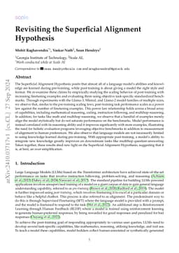 Revisiting the Superficial Alignment Hypothesis
