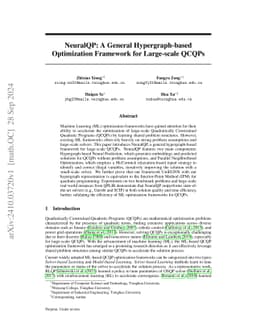 NeuralQP: A General Hypergraph-based Optimization Framework for
  Large-scale QCQPs