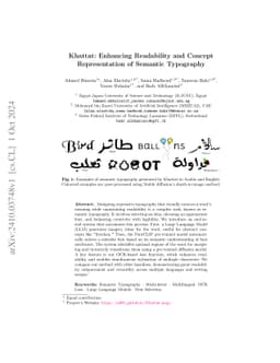 Khattat: Enhancing Readability and Concept Representation of Semantic
  Typography