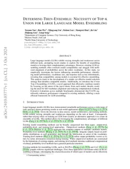 Determine-Then-Ensemble: Necessity of Top-k Union for Large Language Model Ensembling