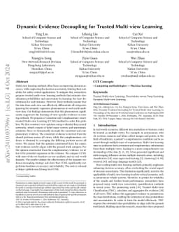 Dynamic Evidence Decoupling for Trusted Multi-view Learning