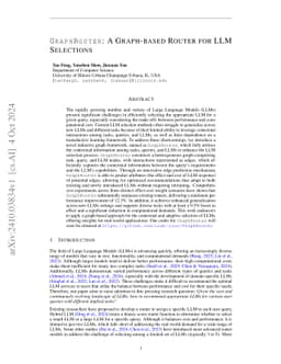 GraphRouter: A Graph-based Router for LLM Selections