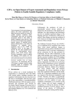 C3PA: An Open Dataset of Expert-Annotated and Regulation-Aware Privacy
  Policies to Enable Scalable Regulatory Compliance Audits