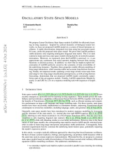 Oscillatory State-Space Models